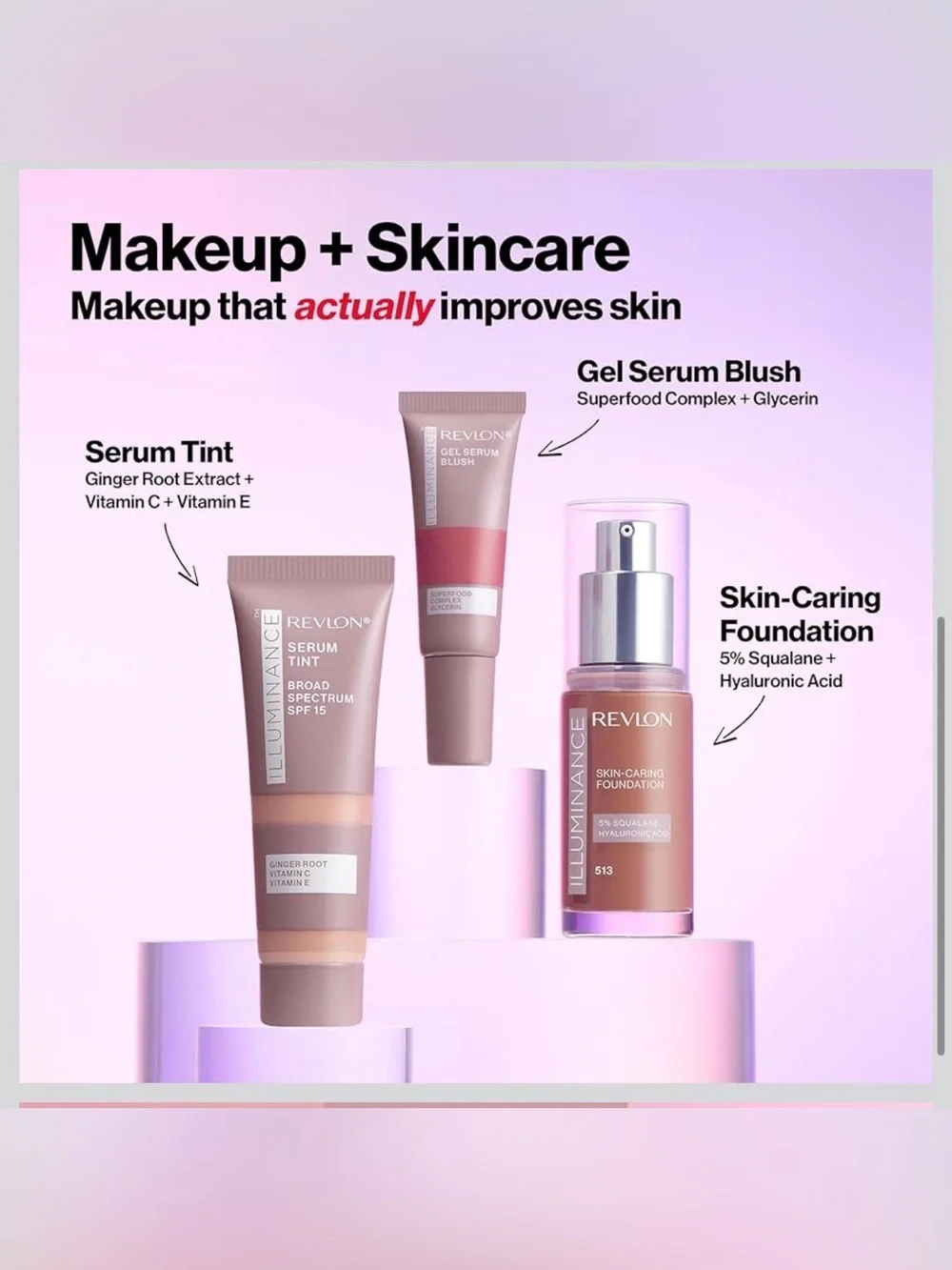 Revlon Illuminance Gel Serum, 120 Striking Rose